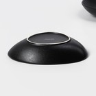 Набор тарелок фарфоровых Magistro Carbon, 21×18,5 см, 2 шт, цвет чёрный - Фото 5