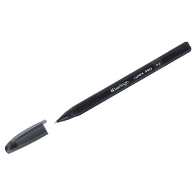 Ручка гелевая Berlingo Apex Pro черная, 0,5мм, трехгранный корпус