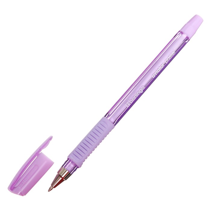 Ручка шариковая Berlingo "Aviator Pastel" синяя, 0,7мм, грип, корпус микс