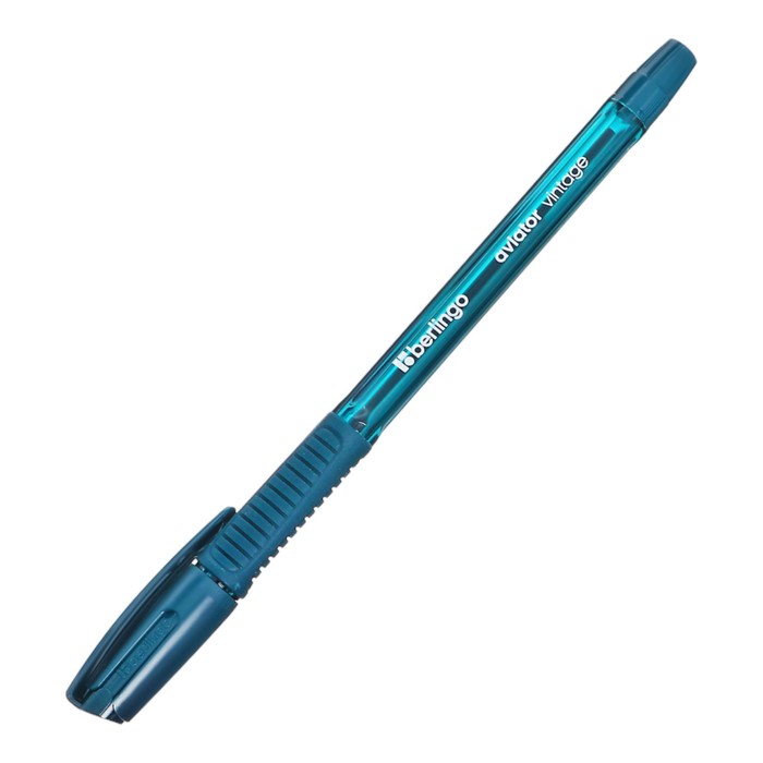 Ручка шариковая Berlingo "Aviator Vintage" синяя, 0,7мм, грип, корпус микс