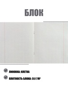 Набор тетрадей «Зелёная обложка» 5 штук, 12 листов в клетку, эконом, плотность 60 г/м²  (артикул 10514003)  большой выбор товаров оптом и в розницу по низким ценам с доставкой