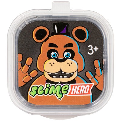 Слайм "Slime HERO" "Роботы Медведь" черный 60 г SLM274