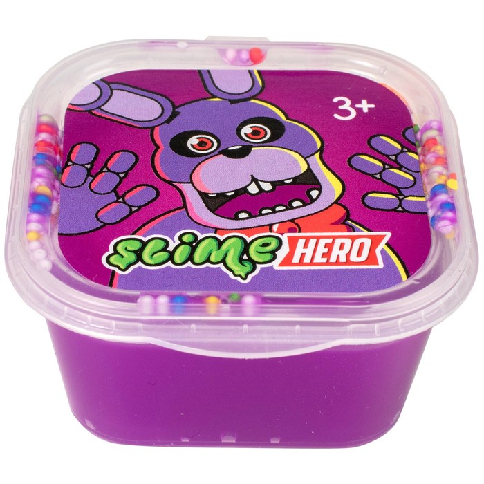 Слайм «Slime HERO. Роботы. Заяц», фиолетовый, 60 г - Фото 1