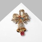 Брошь «Колокольчик», цветная в золоте - Фото 1