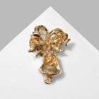 Брошь «Колокольчик», цветная в золоте - Фото 3