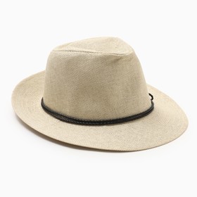 Шляпа мужская MINAKU, цвет бежевый, р-р 58
