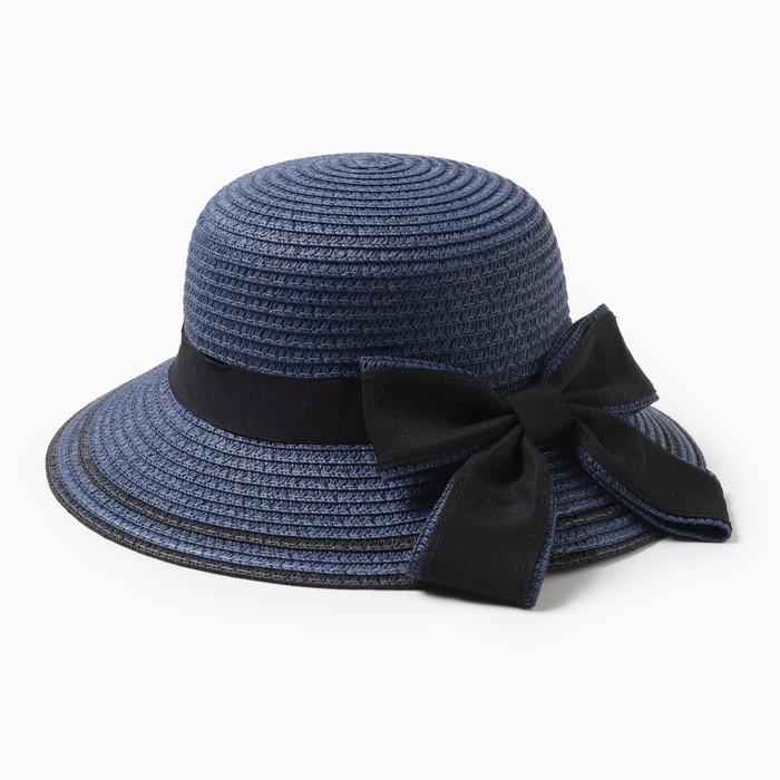 Шляпа для девочки MINAKU Модница, цвет синий, р-р 52