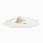 Шляпа женская MINAKU "Summer mood", размер 56-58, цвет белый - фото 321733182