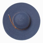 Шляпа женская MINAKU, цв. синий, р-р 58 - Фото 2
