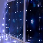 УЦЕНКА Гирлянда «Занавес» 1.6×1.6 м, роса, IP20, серебристая нить, 160 LED, свечение белое, 8 режимов, 220 В - Фото 3
