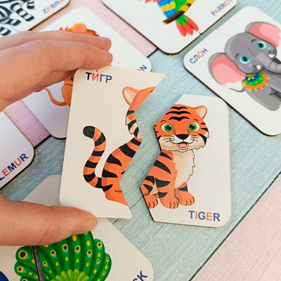 Картинки-половинки «Зоопарк»