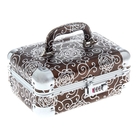 Шкатулка "Серебряные цветы на шоколаде" 18,5х26х11,5 см - Фото 1