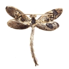 Брошь «Стрекоза», цветная в золоте - Фото 2