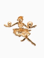 Брошь «Балерина с мячами», цвет белый в золоте - Фото 2