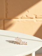 Брошь «Веточка с цветами», цвет белый в золоте - Фото 5