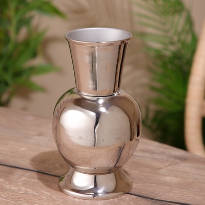 УЦЕНКА Ваза «Космос», 11×11×20 см, алюминий