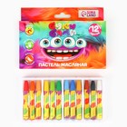 Масляная пастель 12 цветов мягкая в картонной коробке, европодвес - Фото 2