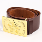 Ремень военный с пряжкой, 100 см - Фото 4