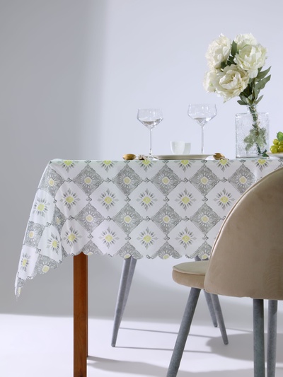 Скатерть «Доляна» Gray diamonds, 145×180 см