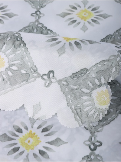 Скатерть «Доляна» Gray diamonds, 145×300 см
