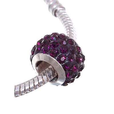 Шарм бусина «Шамбала» монпасье, фиолетовая