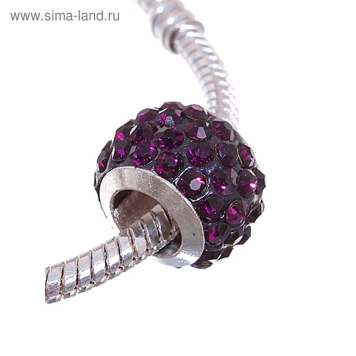 Шарм бусина «Шамбала» монпасье, фиолетовая