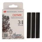 Сепия тёмная ЗХК "Ладога", 3 штуки, в картонной коробке - Фото 1