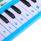 Музыкальное пианино «С Новым годом», звук, цвет синий - фото 4463722