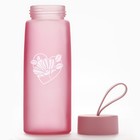 Бутылка для воды Love, 450 мл, стеклянная - Фото 3