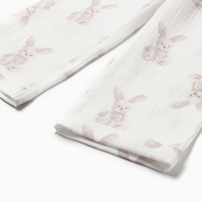 Пижама детская MINAKU Bunny, белая, рост 98 см