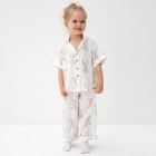 Пижама детская MINAKU "Bunny", цвет белый, рост 104 см - фото 321733720