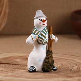 Сувенир "Снеговик", каргопольская игрушка, микс