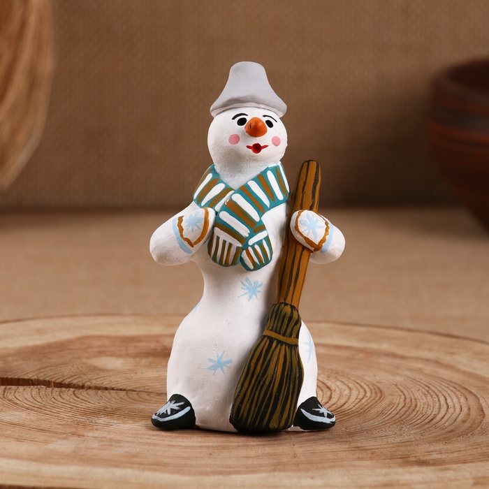 Сувенир "Снеговик", каргопольская игрушка, микс - фото 1927186425