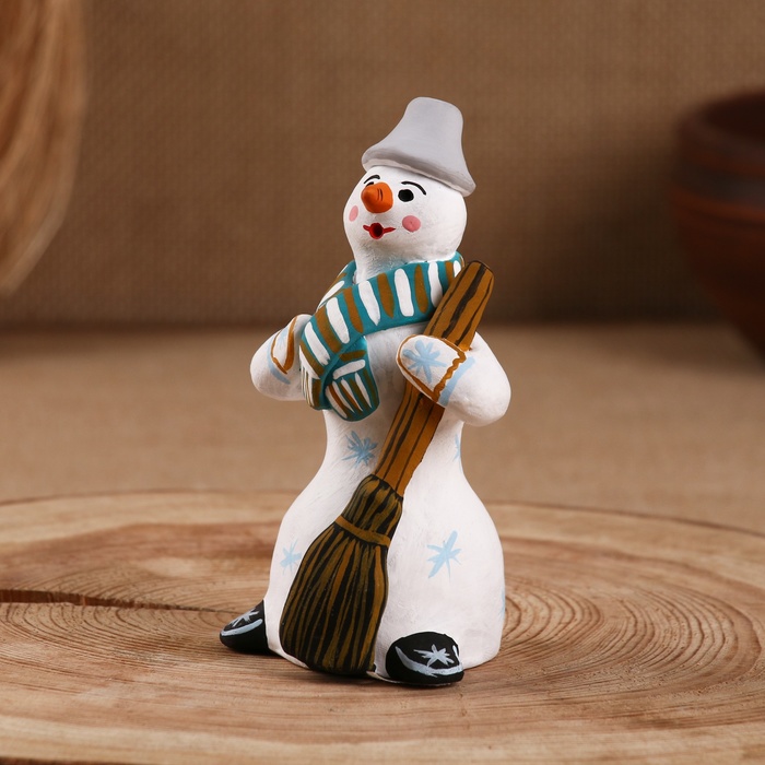 Сувенир "Снеговик", каргопольская игрушка, микс - фото 1927186426