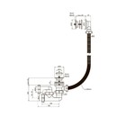 Сифон для ванны ORIO А-6008, 1 1/2 х 40 мм, пластик. решетка d=70 мм, с трубой 40х40 мм 10562295 - фото 16379382