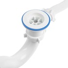 Сифон для ванны ORIO А-7008, 1 1/2 х 40 мм, пластик. решетка d=70 мм, с переливом 10562296 - фото 16379385