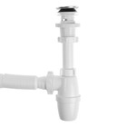 Сифон для раковины ORIO АР-3203, 1 1/4 х 40 мм, пластиковый клик-клак, с гофрой 40х40/50 мм 10562297 - фото 16379390