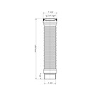 Гофра для унитаза ORIO С-999Р, d=75-105 x 110 мм, L=200-340 мм - фото 24555731