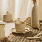 Чайная пара SL Home «Виенто», чашка 250 мл, блюдце d=15 см, керамика, бежевая - Фото 6