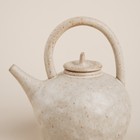 Заварочный чайник SL Home «Виенто», 650 мл, 15×12×16.5 см, керамика, бежевый - Фото 4