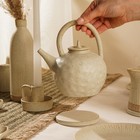 Заварочный чайник SL Home «Виенто», 650 мл, 15×12×16.5 см, керамика, бежевый - Фото 6