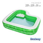 УЦЕНКА Бассейн надувной Bestway «Семейный», 231×231×51 см, 54336 10622917 - фото 6319194