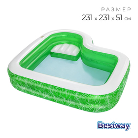 УЦЕНКА Бассейн надувной Bestway «Семейный», 231×231×51 см, 54336 10622917