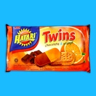 Бисквиты Hatari Twins Cream с шоколадом и апельсином, 190 г - фото 321677152