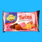 Бисквиты Hatari Twins Cream с шоколадом и клубникой, 190 г - фото 9141615