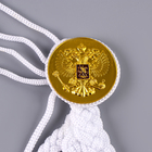 Набор военного «На парад победы»: аксельбант и значок, белый - Фото 9