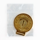 Медаль призовая 197, 1 место, d=5 см., золото - Фото 4