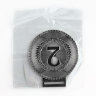 Медаль призовая 197, 2 место, d=5 см., серебро - Фото 4