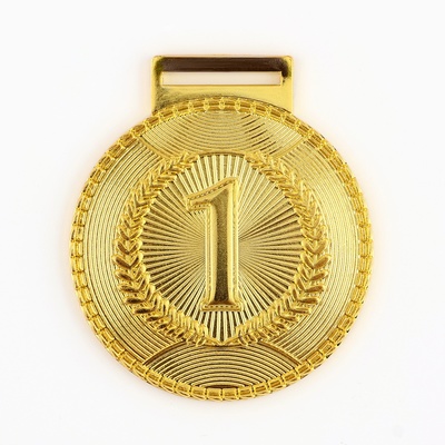 Медаль призовая 198, 1 место, d=5 см., золото