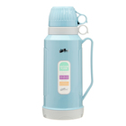 Термос 1.8 л, со стеклянной колбой, сохраняет тепло 12 ч, с кружкой, синий - Фото 2